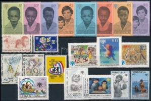 Nemzetközi Gyermekév motívum 5 klf sor + 5 db önálló érték, International Year of Children 5 sets + 5 stamps