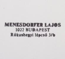 cca 1985 Menesdorfer Lajos: Szép vagyok? Pecséttel jelzett, nagyméretű, vintage fotóművészeti alkotá...