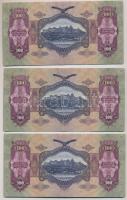 1930. 100P (3x) sorszámkövetők T:III szép papír
Adamo P17