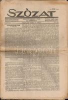 1924 Szózat c. keresztény politikai napilap karácsonyi száma, kissé viseltes állapotban