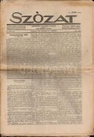 1924  Szózat c. keresztény politikai napilap karácsonyi száma, kissé viseltes állapotban