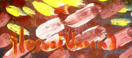 Ilosvai jelzéssel: Utca részlet. Olaj, karton, üvegezett keretben, 55×36 cm