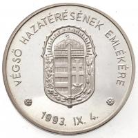 1993. "Kenderes 1993. szeptember 4." Horthy Miklós és feleségének újratemetése emlékére Ag...