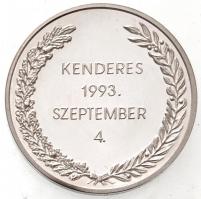 1993. "Kenderes 1993. szeptember 4." Horthy Miklós és feleségének újratemetése emlékére Ag...
