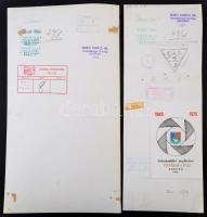 cca 1963 Krisch Béla kecskeméti fotóművész 3 db feliratozott vintage fotóművészeti alkotása kiállítá...