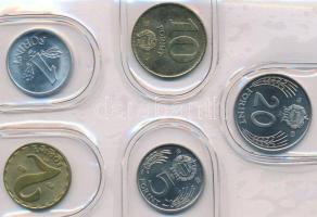 1983. 2f-20Ft 9klf "Magyar Népköztársaság" forgalmi érméi zöld műbőrtokban T:1
Adamo FO16...