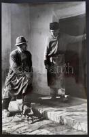 cca 1969 Kalocsai Rudolf 4 db feliratozott, vintage fotóművészeti alkotása, 40x27 cm és 24x40 cm köz...