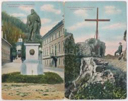 6 db RÉGI erdélyi városképes lap, vegyes minőség; Ada Kaleh és Herkulesfürdő / 6 pre-1945 Transylvanian town-view postcards, mixed quality; Ada Kaleh, Baile Herculane