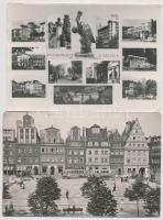 7 db MODERN lengyel városképes lap / 7 MODERN Polish town-view postcards