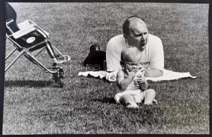 cca 1974 Balásy Pál 3 db feliratozott, vintage fotóművészeti alkotása, 40x30 cm és 40x21 cm között