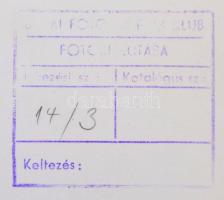 cca 1973 Zsigri Oszkár (1933-?): Szántás, feliratozott vintage fotóművészeti alkotás, 23x38 cm