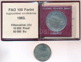 1983. 100ft Cu-Ni "FAO-SOROZAT II. - Több gabonát a világnak" eredeti tokban, tanúsítvánny...