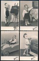 cca 1960 A budapesti Mosoly albuma műteremben készült 10 db vintage fotó, 14x9 cm