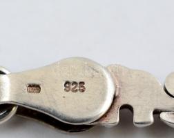 Ezüst(Ag) elefántos nyaklánc, jelzett, h: 47 cm, nettó: 19,7 g