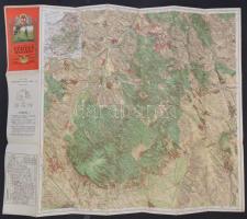 Kirándulók térképe 15.: Vértes hegység, 1:50000, Magyar Királyi Állami Térképészeti Intézet, 64,5×76...