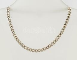 Ezüst(Ag) masszív pancer karkötő, jelzett, h: 22,5 cm, nettó: 10,1 g