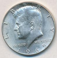 Amerikai Egyesült Államok 1970S 1c-1/2$ (5xklf) forgalmi sor lezárt műanyag tokban + 1965. 1/2$ Ag &...