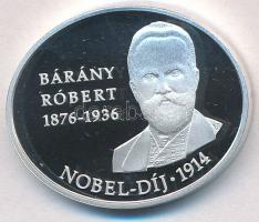2014. 5000Ft Ag Bárány Róbert 100 éve nyerte el a Nobel-díjat (12,59g/0.925) T:PP