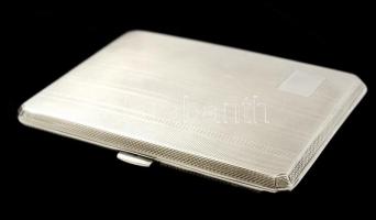 cca 1920 Angol ezüst(Ag) cigarettatárca díszdobozban. Hibátlan, szép állapotú Birmingham, Joseph Glo...