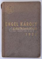 1936 Engel Károly Elektromos Szerelési Anyagok és Készülékek Gyára Árjegyzéke, kissé viseltes gerinc...