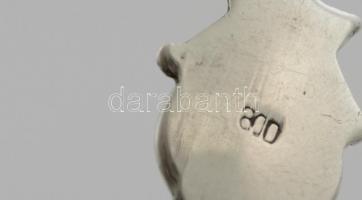 Bled zománcozott ezüst(Ag) díszkanál, jelzett  / Bled enameled silver spoon, h:10,4 cm, bruttó: 8,2 ...