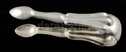 Ezüst(Ag) cukorcsipesz, jelzett / Silver sugar-nipper, h: 13 cm, nettó: 45,6 g
