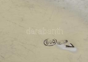 Ezüst(Ag) fedeles cukortartó, jelzett, d: 8,5 cm, nettó: 103,3 g