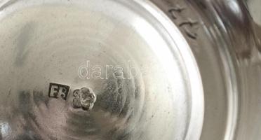 Ezüst(Ag) art deco füles kiöntő, jelzett, m: 8 cm, nettó: 76,6 g