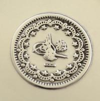 Ezüst(Ag) mintás kerek tálka, jelezett, d: 8,5 cm, nettó: 21,9 g