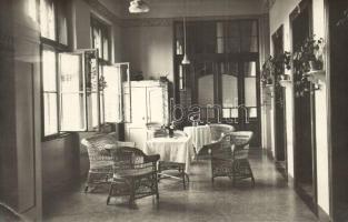 1933 Nagyvárad, Oradea; Tüdőszanatórium, belső / sanatorium interior, photo (EK)