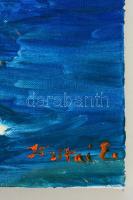 Koltai Emese (?-): Szt. Lukács gyógyfürdő belső medence. Olaj, vászon, jelzett, 70×60 cm