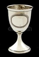 Ezüst(Ag) tojástartó, jelzett, m: 7,5 cm, d: 4,5 cm, nettó: 24,6 g