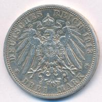 Német Államok / Poroszország 1913A 3M Ag "II. Vilmos" T:2 ph.
German States / Prussia 191...