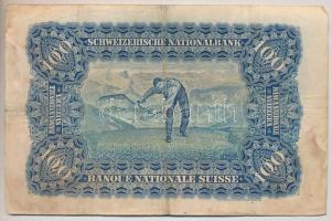 Svájc 1934. 100Fr T:III
Switzerland 1934. 100 Franken C:F
Krause 35