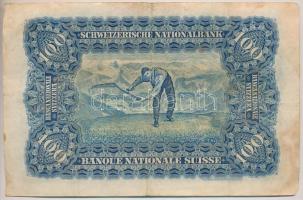 Svájc 1937. 100Fr T:III
Switzerland 1937. 100 Franken C:F
Krause 35