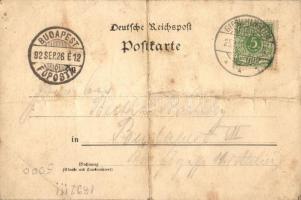 1892 (Vorläufer!!!) Giebichenstein, Halle a. Saale, Saalschloss-Brauerei, Felsen-Grotte / brewery, r...