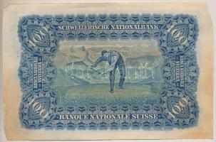 Svájc 1940. 100Fr T:III
Switzerland 1940. 100 Franken C:F
Krause 35