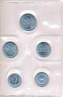 1984. 2f-20Ft 10klf "Magyar Népköztársaság" forgalmi érméi karamel színű műbőrtokban T:1
...