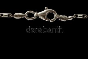 Ezüst(Ag) hosszúkás szemű, vékony nyaklánc, jelzett  / Silver necklace, h: 45,5 cm, nettó: 6 g