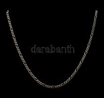 Ezüst(Ag) figaro nyaklánc, jelzett / Silver necklace h: 54,5 cm, nettó: 12,2 g