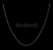 Ezüst(Ag) vékony, pancer nyaklánc, jelzett  / Silver necklace, h: 43 cm, nettó: 2,9 g