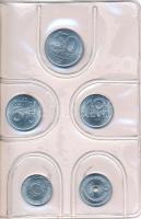 1981. 2f-10Ft 9klf "Magyar Népköztársaság" forgalmi érméi szürkéskék színű műbőrtokban T:1...