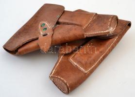 2 db bőr pisztolytáska, 19x14cm