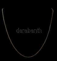 Ezüst(Ag) vékony csavart, anker nyaklánc, jelzett  / Silver necklace, h. 45,5 cm, nettó: 5,8 g