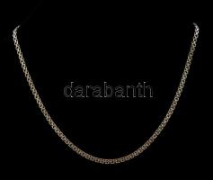 Ezüst(Ag) duplaszemes nyaklánc, jelzett / Silver necklace, h: 41 cm, nettó: 5,6 g