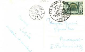 1940 Szatmárnémeti, Satu Mare; Pannónia szálló, automobilok, bevonulás / hotel, automobiles, entry o...