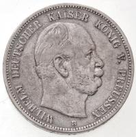 Német Államok / Poroszország 1876B 5M Ag "I. Vilmos" (27,5g) T:2,2- German States / Prussia 1876B 5 Mark Ag "Wilhelm I" (27,5g) C:XF,VF Krause KM#503