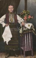 Máramarosi rutén (ruszin) asszony, népviselet, Berger Miksa utóda kiadása / Ruthenische Bauernweib / Ruthen (Rusyn) folklore from Máramaros (r)