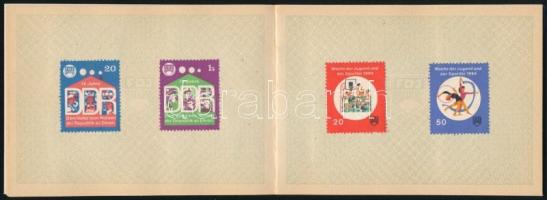 Szabad Német Ifjúság tagbélyegfüzet benne bélyegekkel