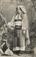 Kujtim nga Shkodra / Albanian folklore from Shkoder, peasant woman (fa)